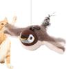 Bird Cat Toy Flapping Cat Toy Plush Toys Sparrow Flapping Wings Kitten Toys Vivid Chirping Rechargeable Interactive Cat Toys