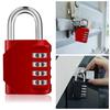 New Combination Lock 4 Digit Anti Rust Padlock Set Weatherproof Padlock Gate Outdoor Storage Lock