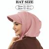 Premium Full Coverage Bonnet Hijab Double Layer Ready To Wear Muslim Turban Cap Women's Head Hood Fashion Solid Color