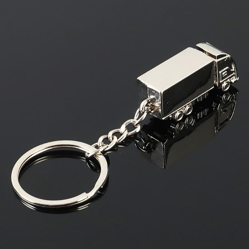 Llaveros Creativos de Camión Tridimensionales Anillo de Metal Simple Colgante Accesorios Exquisitos para Decoración de Mochilas Regalos