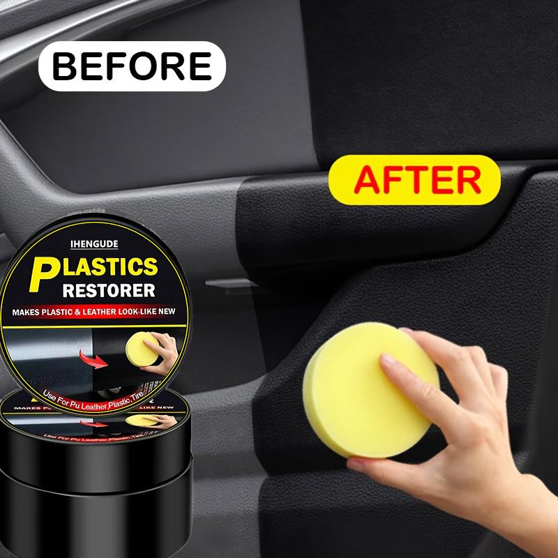 Plastická pasta na opravu škrábanců na autě Pasta na odstraňování škrábanců z plastového interiéru a palubní desky Údržba plastů a kůže