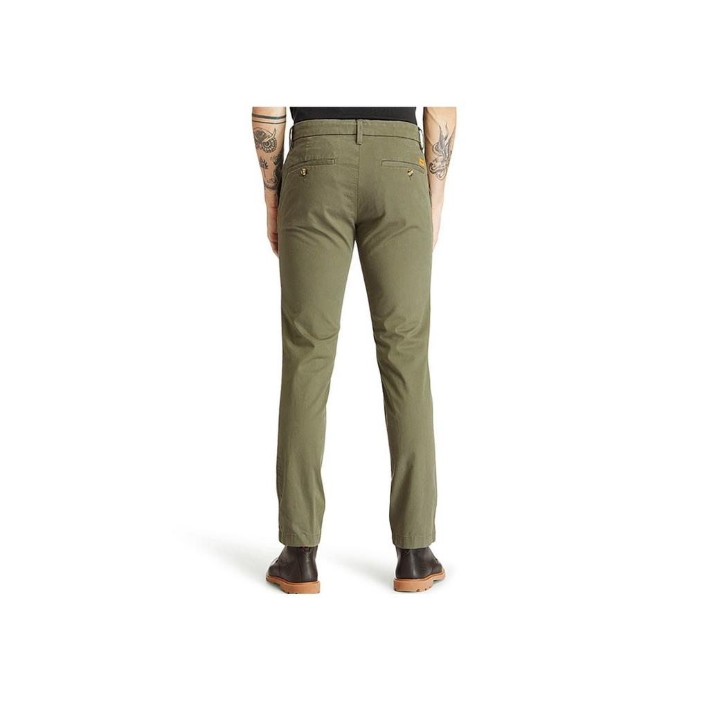 Timberland Casual Comfortable Slim Fit Classic Khaki Pants Men bottoms Green A2BYYA58