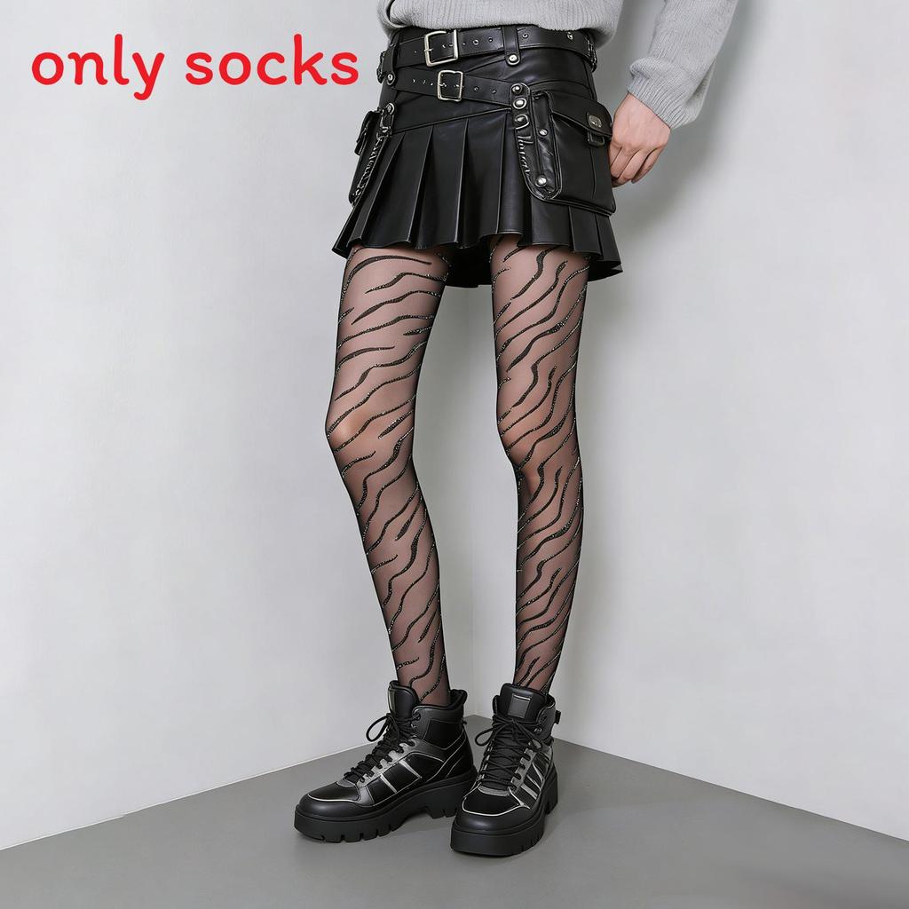 Sexy Leopard Print Stockings With Silver Thread For Summer Wear Womens Fashion