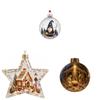 Christmas Acrylic Transparent Crystal Ball Decor With Glowing 3d Effect For Home Decorations