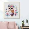 New Arrival 5D DIY Full Circle Diamond Painting "Painted Owl" Embroidery Cross Stitch Home Decor Gift
