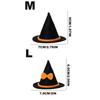 New Non-woven Halloween Witch Hat Small Craft DIY Decorations Doll Hat Miniature Cap Halloween Costume Accessory
