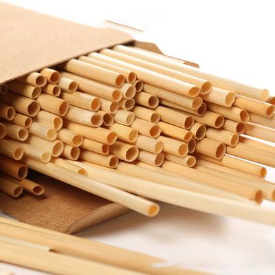 100PCS Wheat Straw Environmentally Friendly Straw 20Cm Disposable Compostable Drinking Cocktail Straw Bar Kitchen Accessories