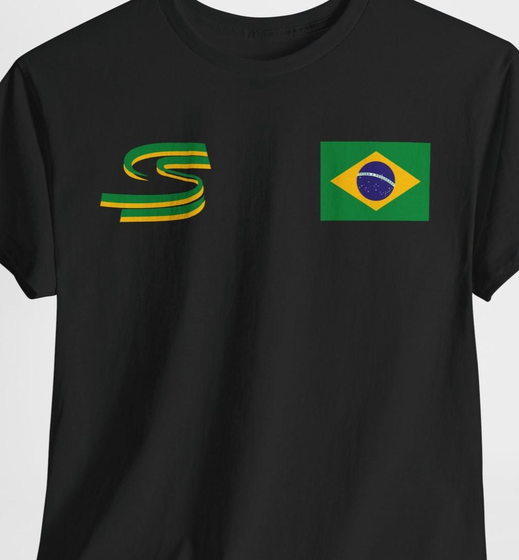 Ayrton Senna Remember Shirt F1 Brazilian Legend Tribute Formula 1 One Icon Tee S