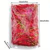 2packs Black and Red Mixed Golden Crinkle Cut Paper Shred Gift Box Filler Perfect for Gift Packaging & Decorations 100g/pack