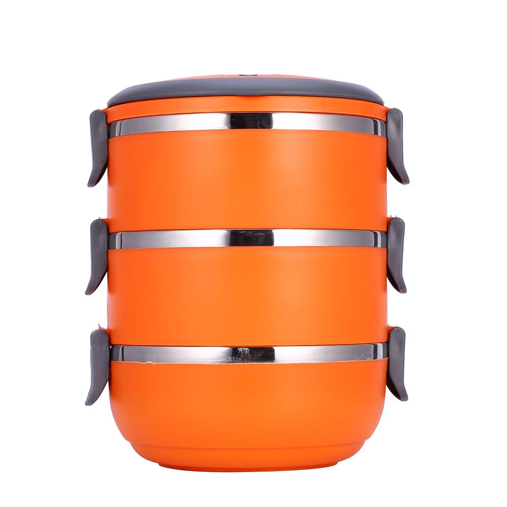 Round 1/2/3/4Layer Durable Stainless Steel Lunch Box Bento Picnic Food Container