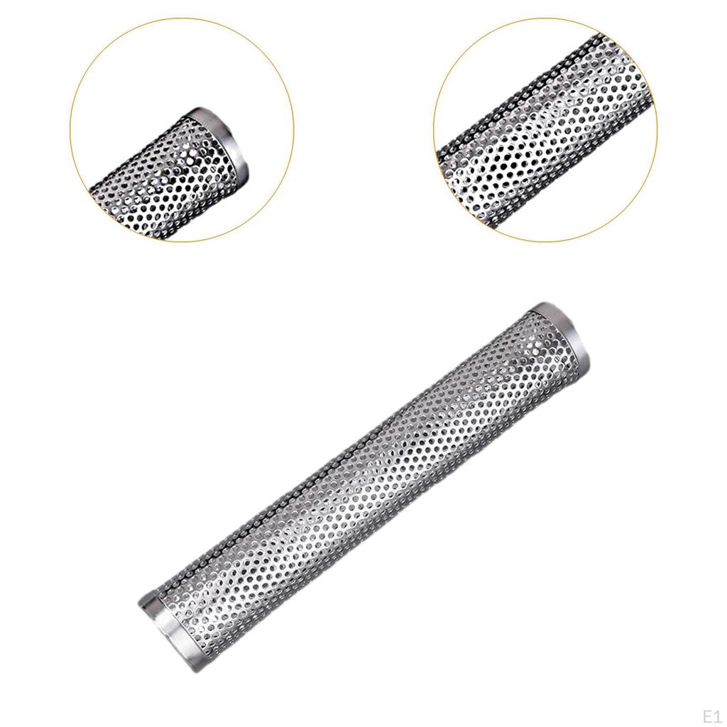 Smoker Tube Barbecue Accessory Cylindrical Large Capacity 12 Inches Stainless Steel Box for