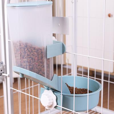 Pet Water Bottle Food Container Dispenser Bowl Automatic For Puppy Cats Rabbit Cage Hanging Feeder Cats Dogs Drinking Fountain