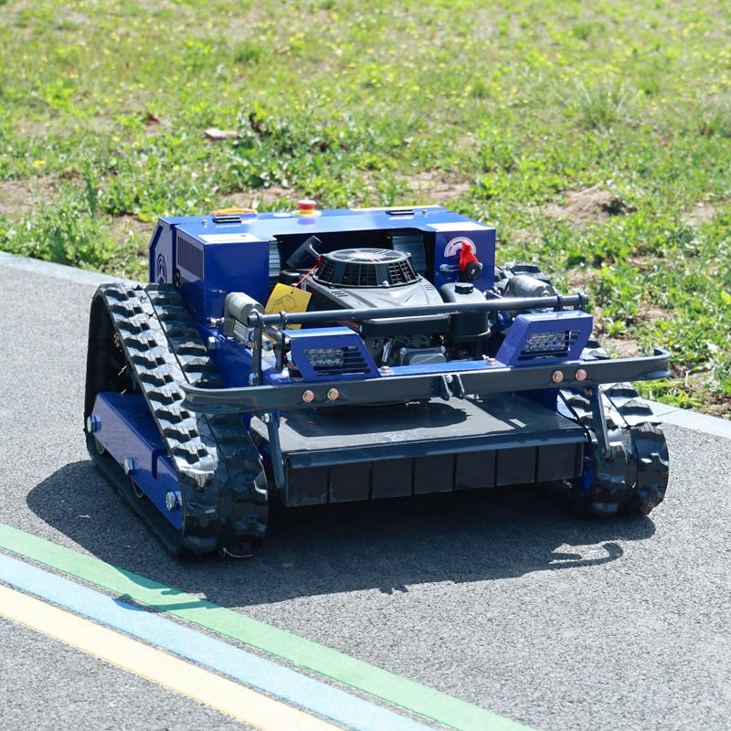 CE EPA Crawler RC Lawn Mower Steep Slope Agricultural Remote Control Grass Cutting Machine