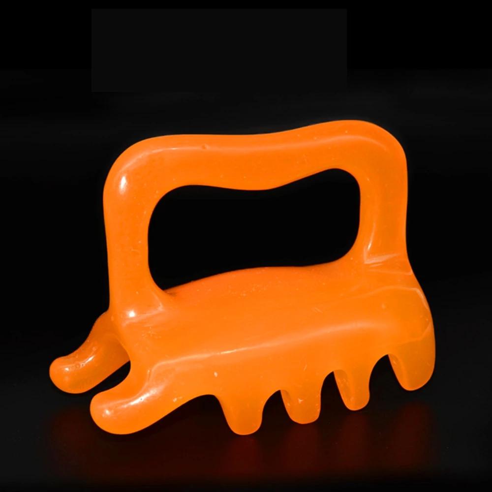 Natural Resin Multiple Trigger Points Massager Smooth Double Push Acupoint Meridian Health Massage Tools Back Cervical Spine Massager