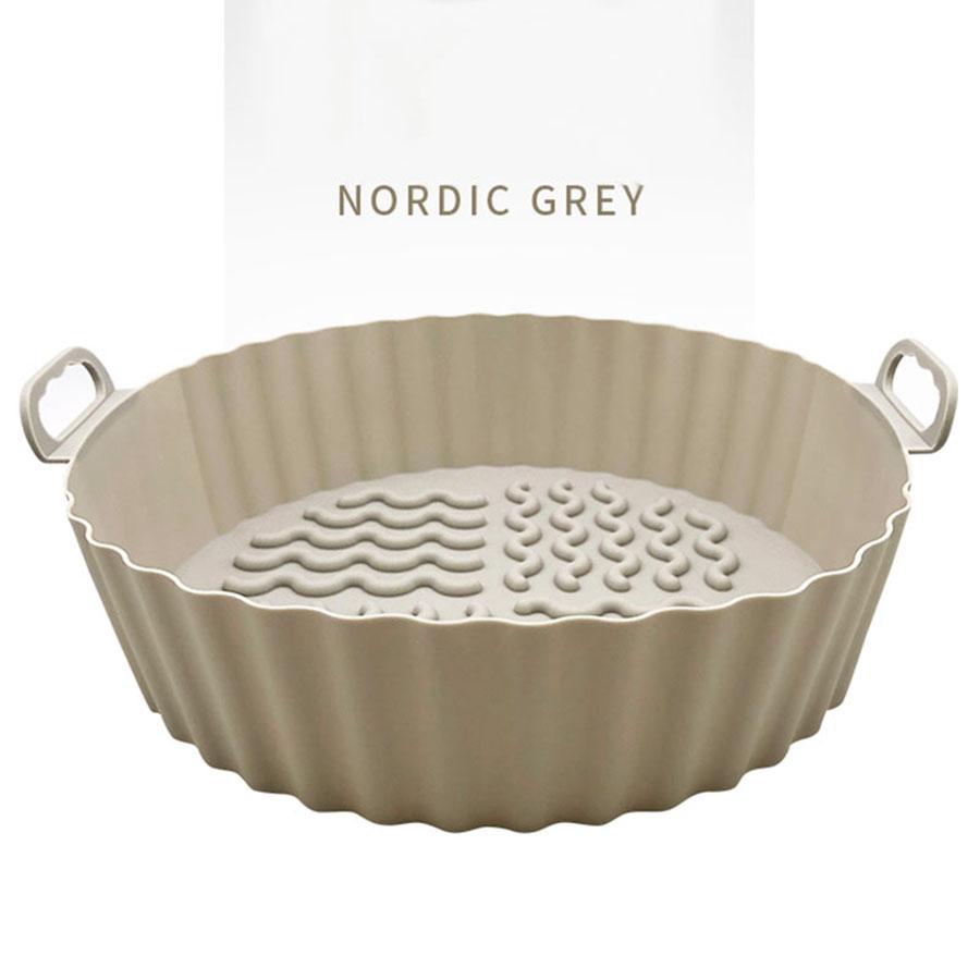 Air Fryer Silicone Liners Air Fryer Silicone Pot Reusable Silicone Air Fryer Liners Food Safe Non Stick Air Fryer Basket Accesso