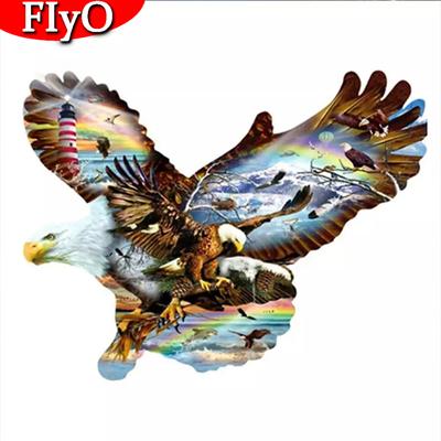 Diamond Painting Full Round Square Round Eagle Rhinestones 5D DIY Diamond Embroidery Cross Stitch Animal Mosaic Decortion