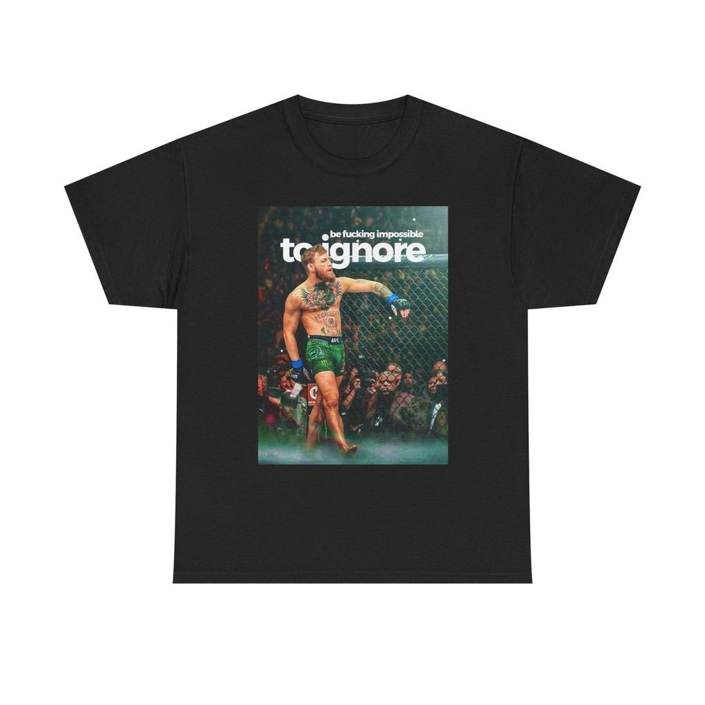 Unisex shirt Cotton Oversize Large Size Conor Mcgregor UFC Motivation Graphic T Shirt NEW S-5XL Unisex Heavy Cotton Tee