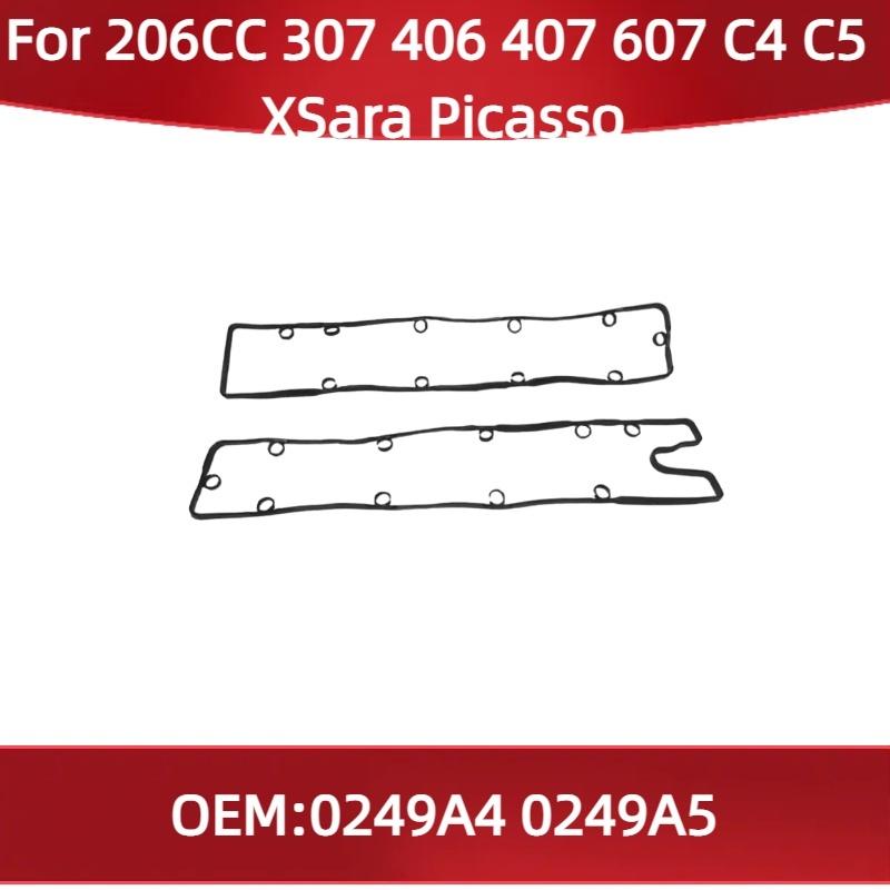 

0249A4 0249A5 Fit for Peugeot 206CC 307 406 407 607 for Citroen C4 C5 XSara Picasso 2.0 Rocker Cover Gasket