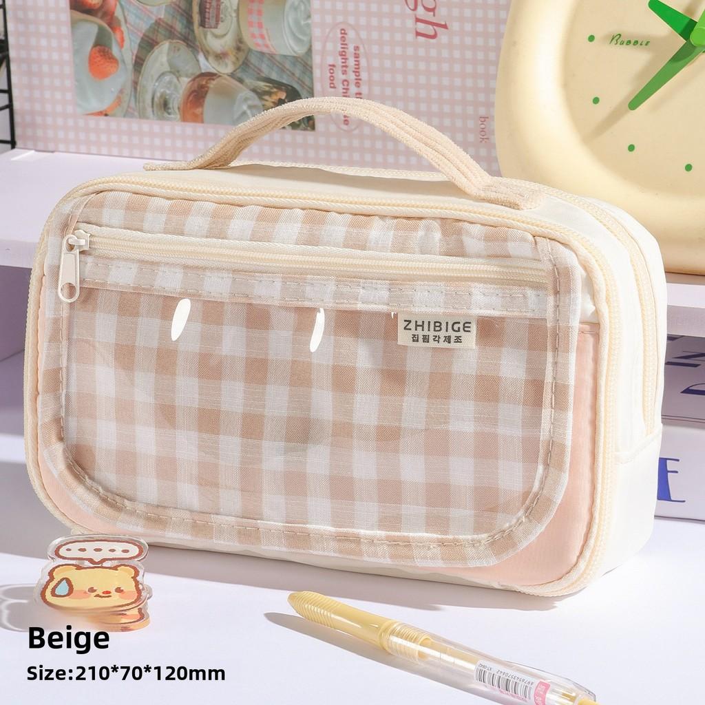 Style Fabric Pen Case With Portable Design For Stationery Organization
