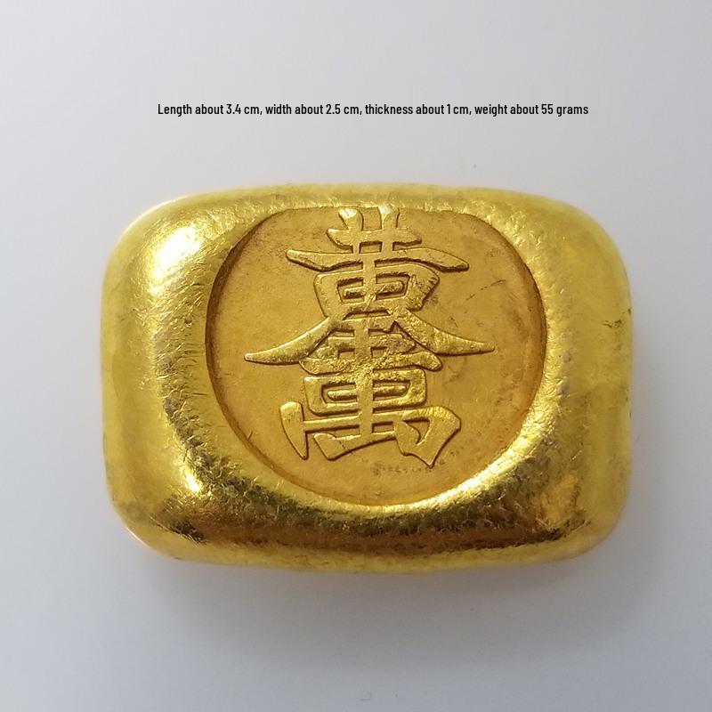 

Antique Craft Gold Ingot Ornament - Brass Material J33 J33 латунный