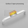 Aluminum Zinc Zinc Alloy Door Cabinet Straight Handle Silver Door Knobs Furniture Handle  Cabinet