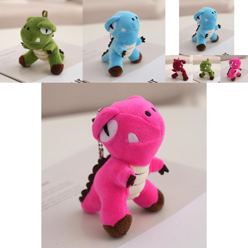 Entzückender Dinosaurier Plüsch Schlüsselanhänger Weiche PP-Baumwolle Plüschtier Tasche Anhänger