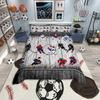 Homewish Boys Basketball Lover Duvet Cover Set,Modern Sport Player Bedding Set,Modern Ball Game Reversible Bed Set