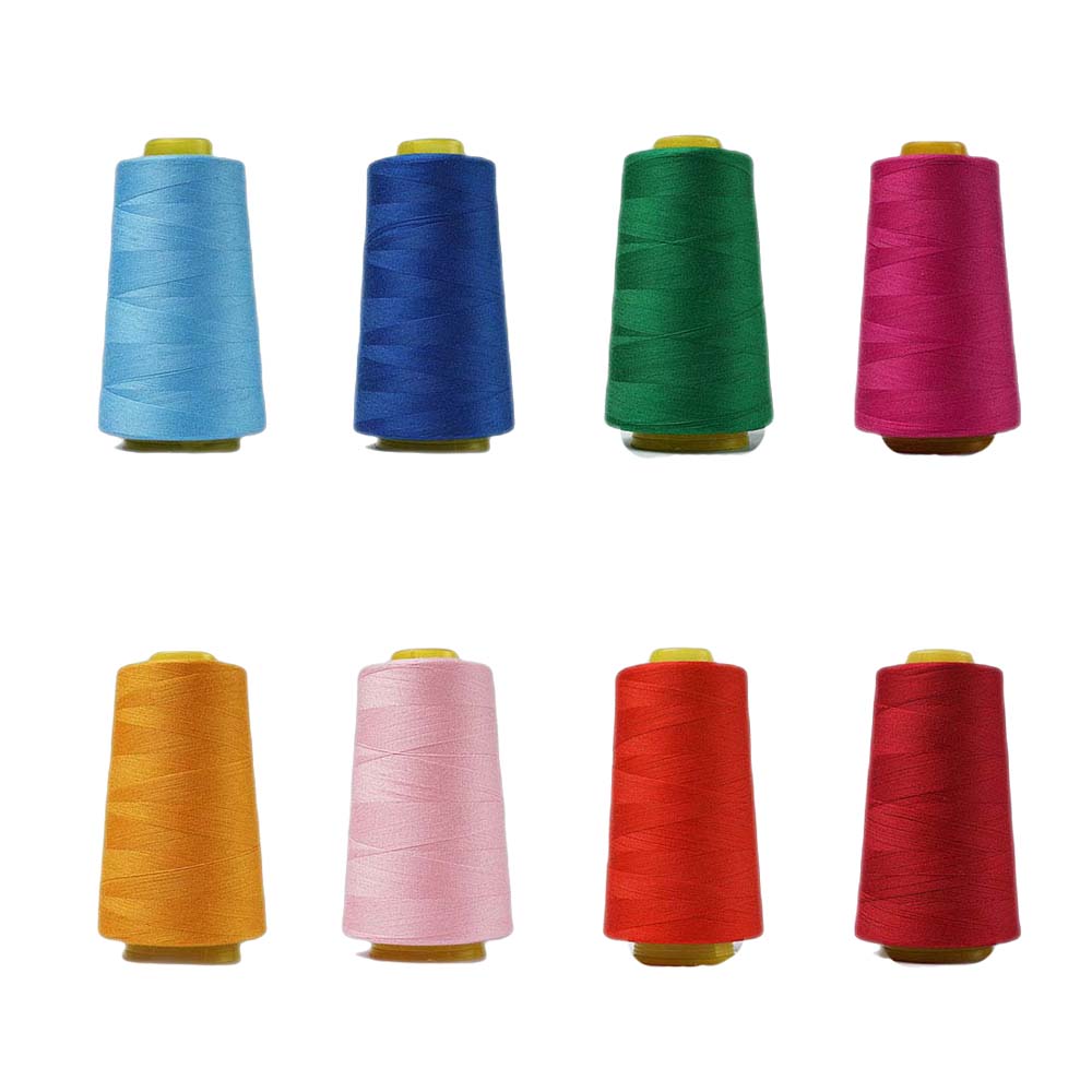 

2 шт. Baota, высокоскоростная полиэфирная нить, цвет 40 s/2 3000 ярдов, швейная нить, швейная машина, катушка для вышивания, аксессуары, инструмент светло-синий/синий