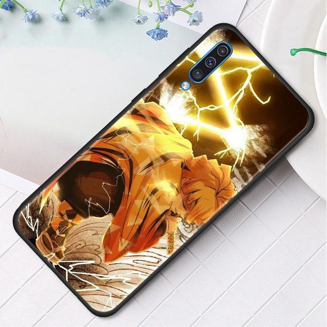 Silikonfodral för Samsung Galaxy A50 A70 A10 A20e A30 A40 A20s A10s A10e A80 A90 A60 A30s skal Shell Demon Slayer Kimetsu Anime