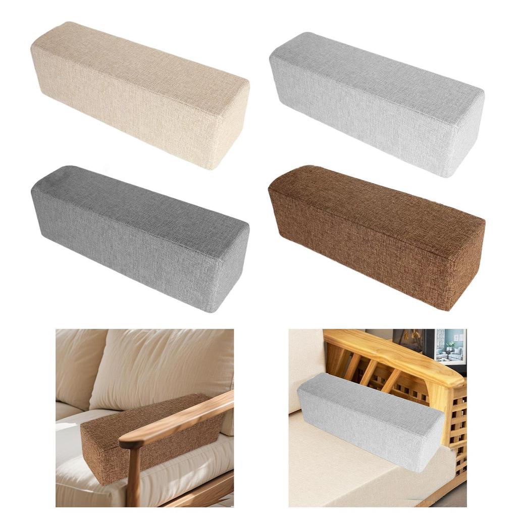 Couch Arm Rest Pillow Wear Resistant Rectangular Removable Pillowcase Armrest Cushion for Bedroom Sofa Home Armchair Living Room