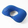 Travel Inflatable C-shaped Pillow for Car Airplane, Portable U-shaped PVC Plush Neck Pillow