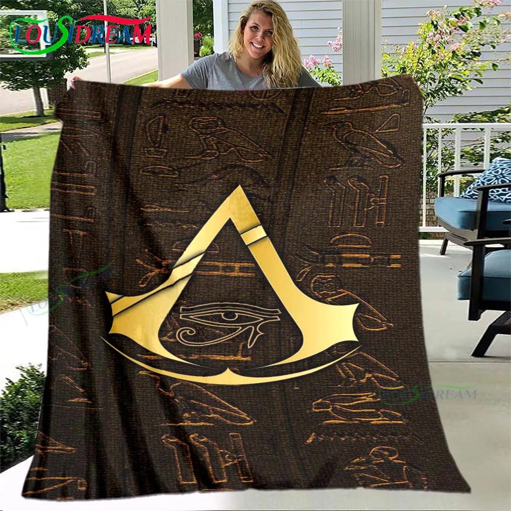 Manta 3D de Juegos de Moda A-Assassin’s Creed, Manta de Franela para Cama Sofá Picnic Oficina Senderismo Ocio Siesta Regalo de Cumpleaños