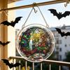 Halloween Acrylic Jigsaw Puzzle Suncatcher Stained Glass Style DIY Sun Catcher