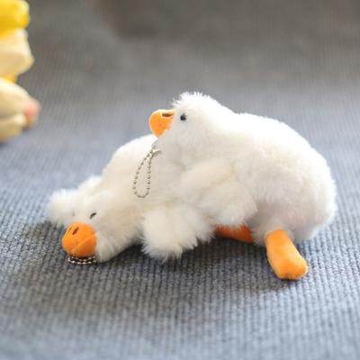 Cute Cute Big White Goose Pendant Plush Toy Doll Big Goose Bag Hanging Ornament Keychain Rag Doll Doll