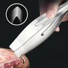 1pc Thick Stainless Steel Kitchen Tweezers, Multi-Purpose Cooking Fish Bone Tweezers, Meat Removal Tools, Fish Bone Removal Tweezers,