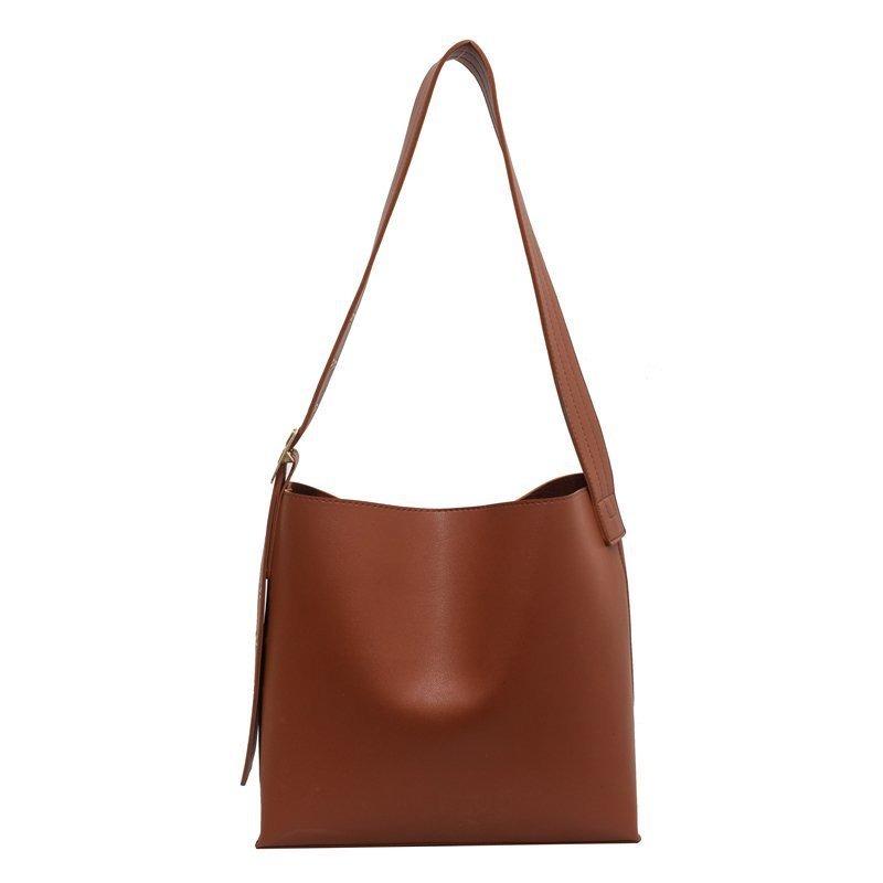 College Trend Bucket Bag Large Capacity Women's Bag Crossbody Shoulder Muse Temperament Tote Bag