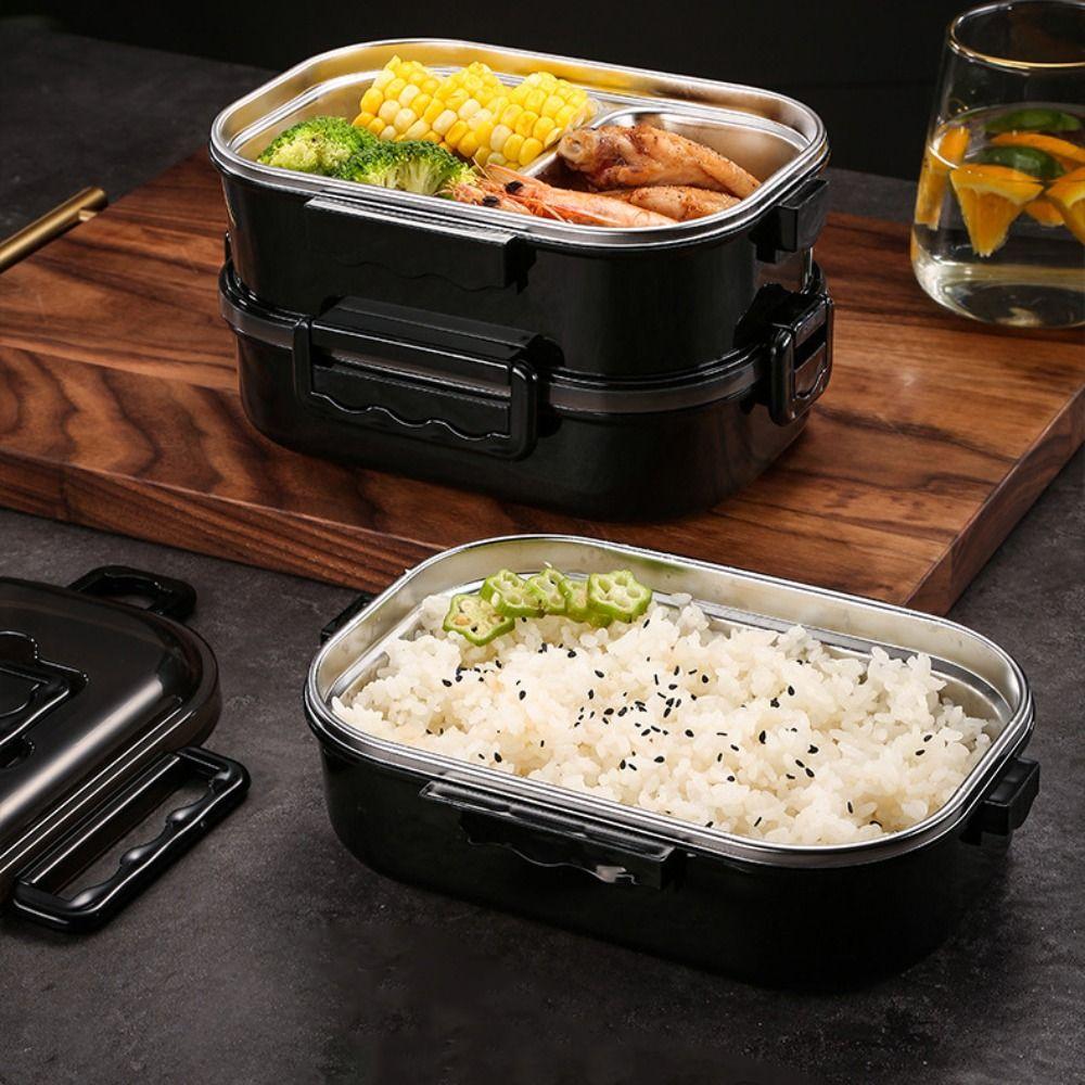 1200ml Insulated Food Container Double Layer Large Capacity Food Box  Picnic