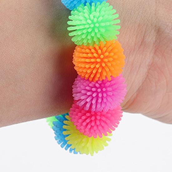 Stress Relief Toys Soft TPR Ball Elastic Bracelets Highly Stretchable And Kneadable Wristbands for Kids Skin-Friendly Non-Prickly Fun Party Favors