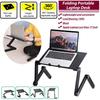 15KG Notebook Desk For Ultrabook, Netbook Or Tablet With Mouse Pad Black Laptop Table Stand With Adjustable Folding Ergonomic Design Stand