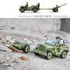 143PCS Army Car Model Building Block Toys Kids Bricks Military Construction Boys Gift