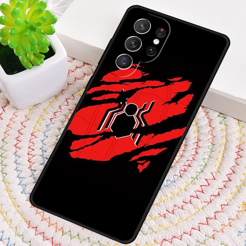Red Spider Cool TPU Phone Case For Samsung Galaxy note 10 pro S26 S25 S24 S23 S22 Ultra Plus S21 FE S20 Shockproof Cover