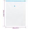 Storage Bags 10 pcs Transparent and Blue 100 x 80 cm