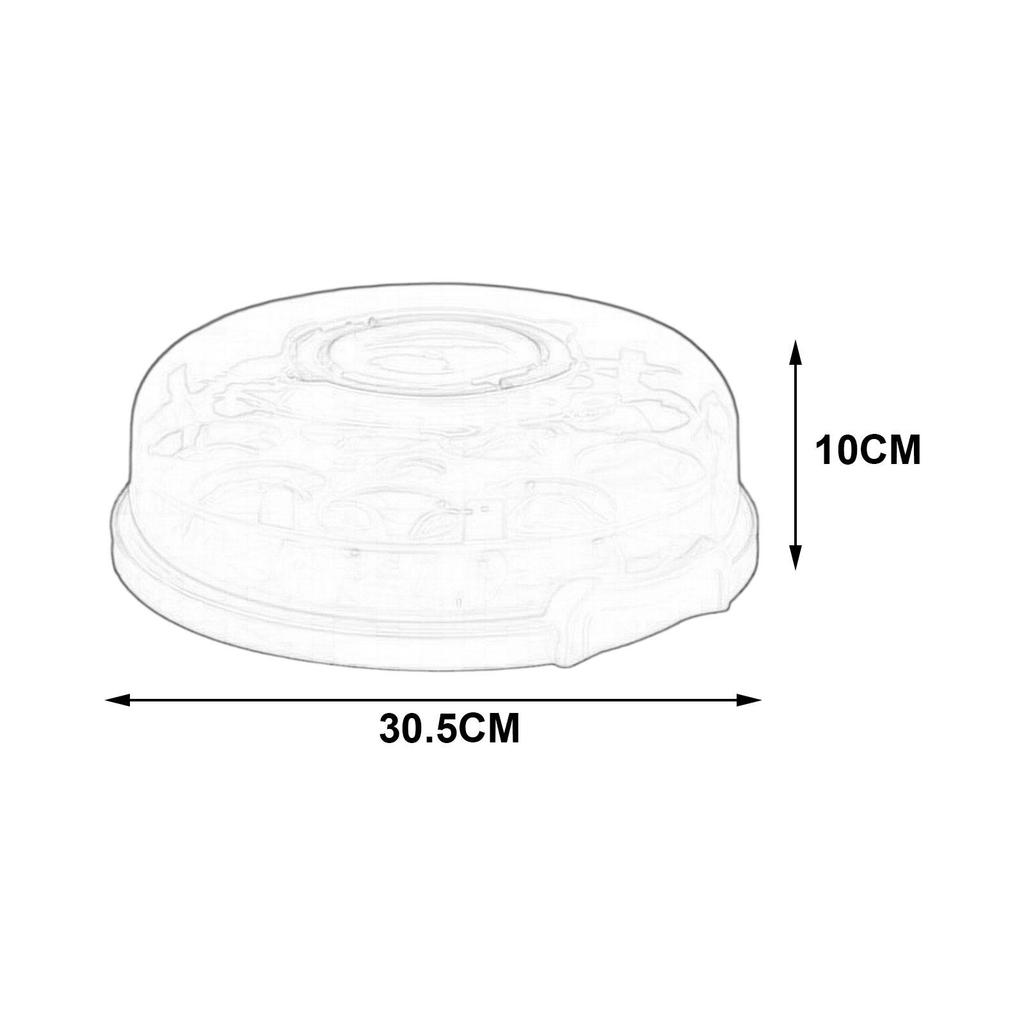 Cake Carrier with Lid Portable Pie Cupcakes for Party Cupcake Picnic Red