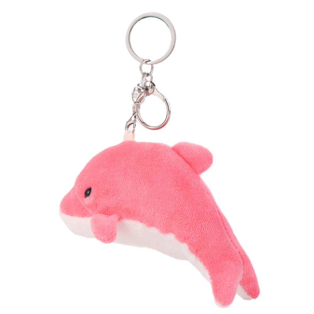 Bag Pendant Dolphin Plush Doll Keychain Ocean Animal Soft Stuffed Animal Keychain Funny Fluffy Animal Doll Key Rings