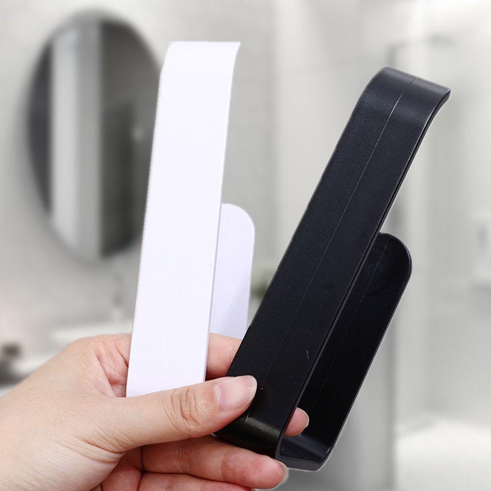 Wall Mounted Tissue Organizing Shelf Self-Adhesive Kitchen Storage Rack Toilet Paper Holder