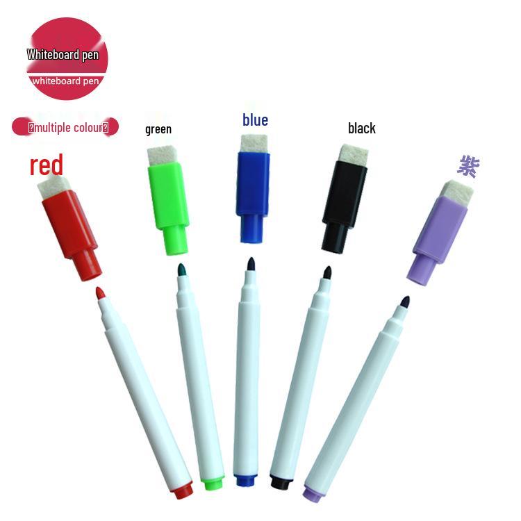 Erasable Whiteboard Marker - Children s Graffiti & Office Dry-Erase Pen чёрный