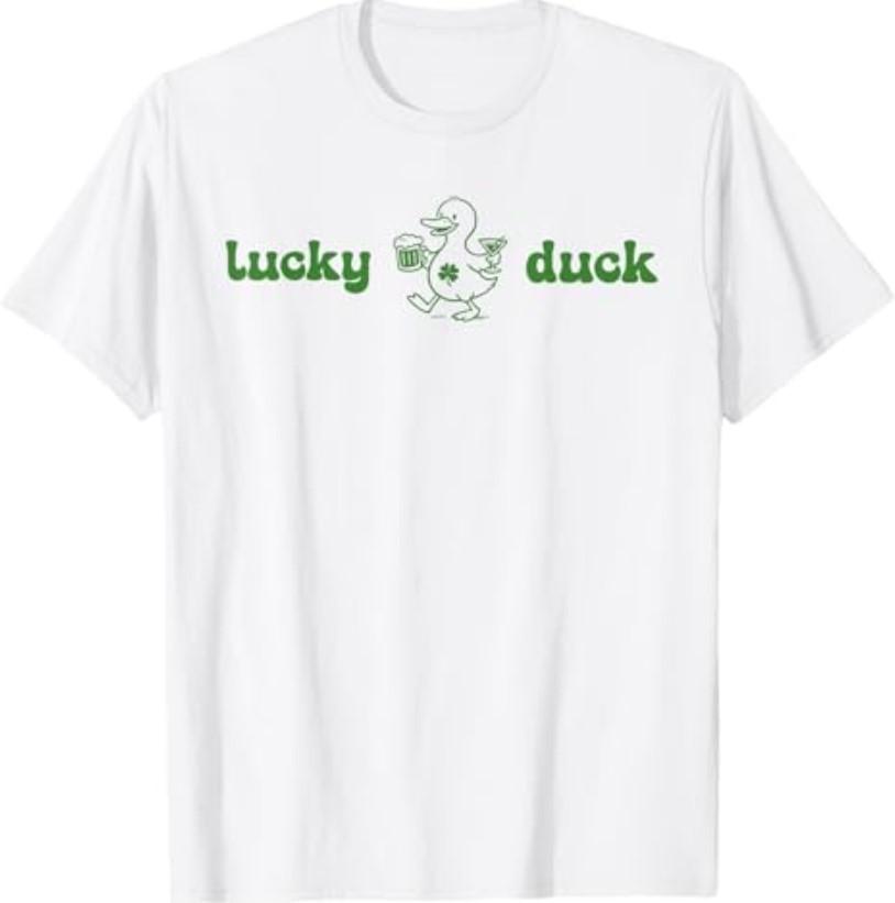 Funny Lucky Duck St Patricks Day Irish Baby T-Shirt S разноцветный