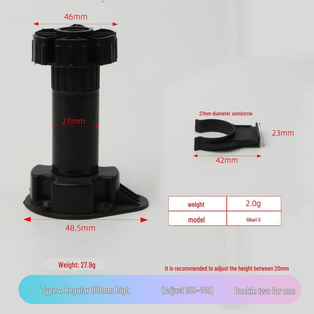 Adjustable Cabinet and Sofa Legs - Thickened ABS Plastic Support