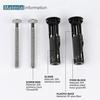 Universal Toilet Seat Bolts and Screws, Toilet Seat Fixing Quick Release Hinge Fitting, Toilet Seat Replacement Kit Easy Installation(2pcs) P202501101