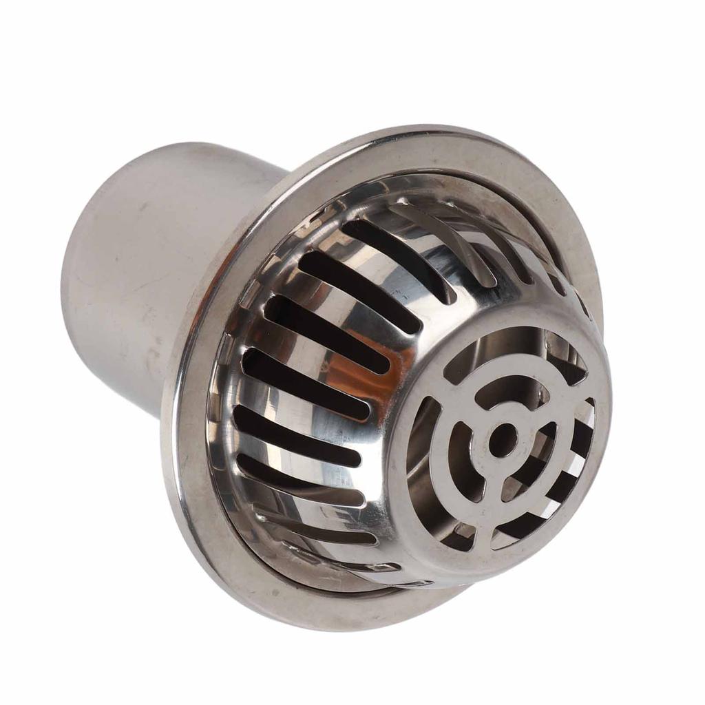 Roof Floor Drain Stainless Steel Non Blocking Balcony Outdoor Rain Bucket Drainage Parts Round 5in